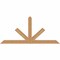 Ekena Millwork Saratoga Timber Gable Bracket, Western Red Cedar, 60"W x 27"H x 3 1/2"D x 3 1/2"F, 11/12 Pitch GBW060X27X0404SAR00SWR - alternate 1